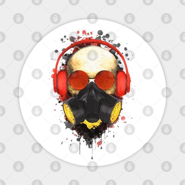 Abstract Urban Skull Magnet by Voodoo Production